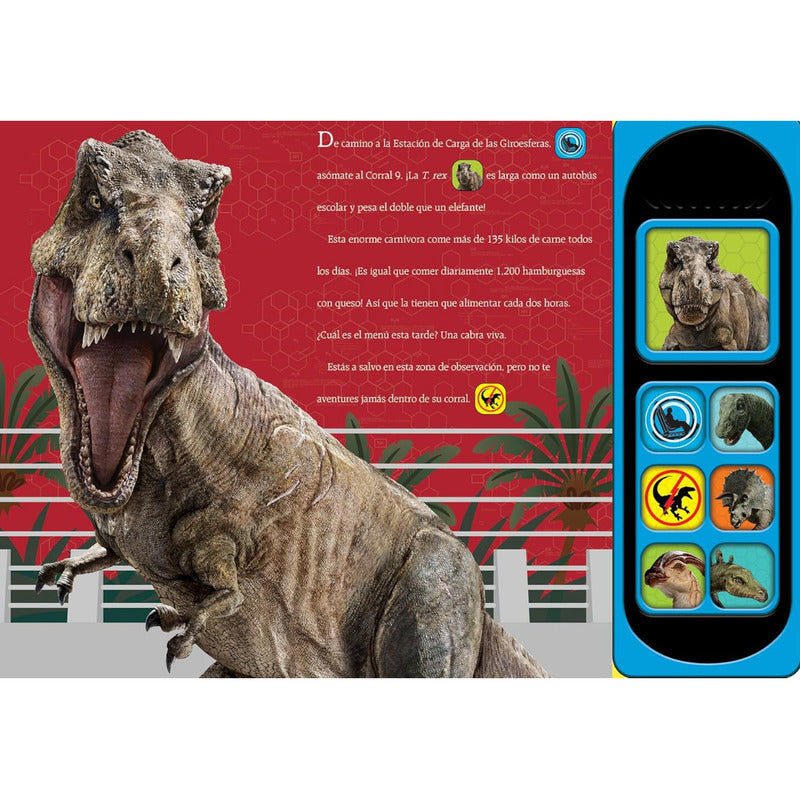 Rueda Con Los Dinosaurios Jurassic World (tapa Dura Sonidos)