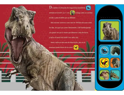 Rueda Con Los Dinosaurios Jurassic World (tapa Dura Sonidos)