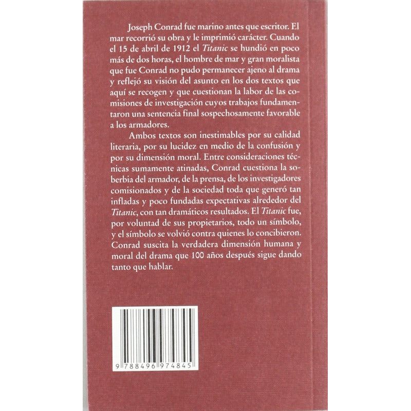 El Titanic / Joseph Conrad