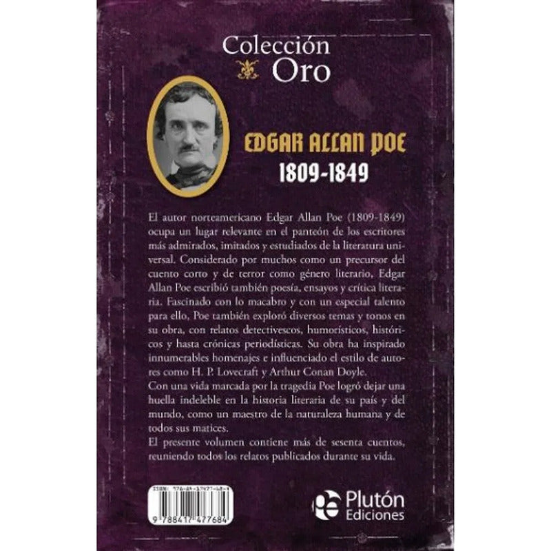 Cuentos Completos Edgar Allan Poe (tapa Dura) / Pluton