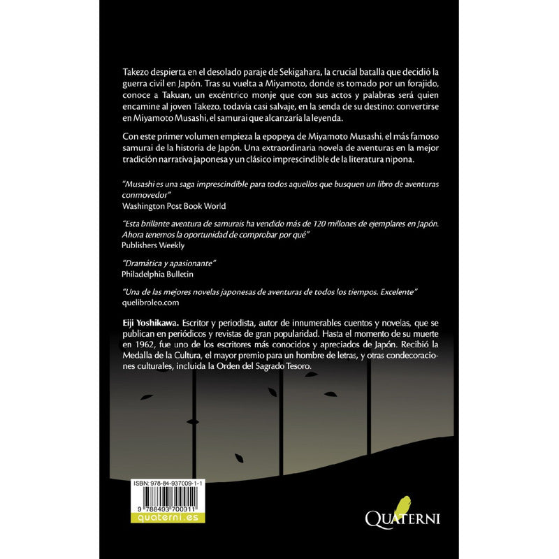 Musashi 1 La Leyenda Del Samurai / Yoshikawa