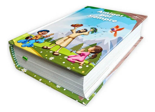 Santa Biblia Amigos Por Siempre Rvr1960 Celeste (tapa Dura)