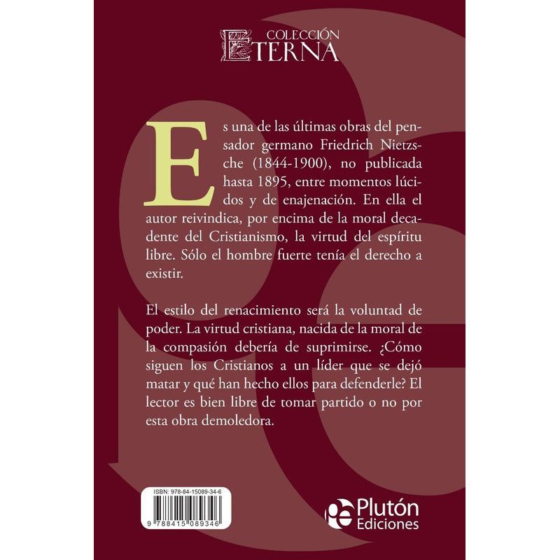 El Anticristo / Friedrich Nietzsche