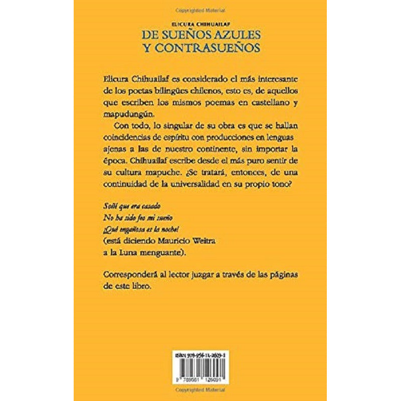 De Sueños Azules Y Contrasueños / Elicura Chihuailaf