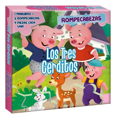 Los Tres Cerditos Rompecabezas De Cartón / Lexus