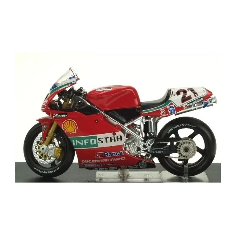 Moto Colección Escala Gp Ducati 996r Troy Bayliss 2001 1/24