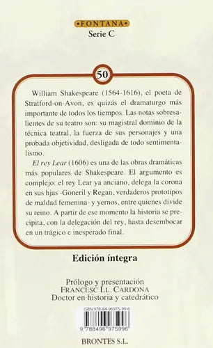 El Rey Lear / William Shakespeare