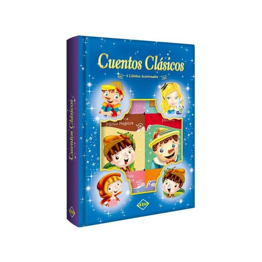 Cuentos Clásicos 6 Libritos Acartonados Cofre / Lexus