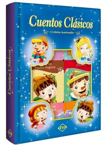 Cuentos Clásicos 6 Libritos Acartonados Cofre / Lexus