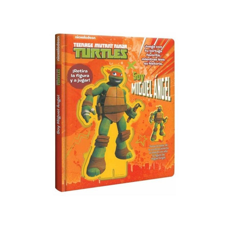 Turtles Ninja Soy Miguel Ángel Libro + Figura Base / Lexus