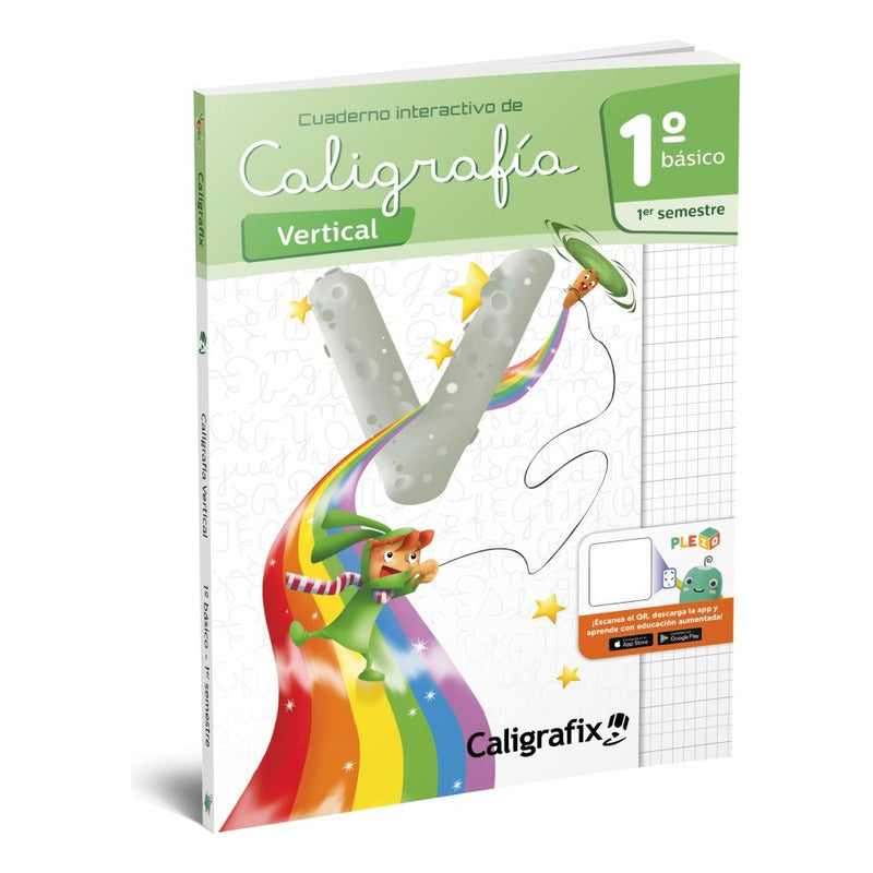 Pack Caligrafia Vertical 1 Basico 1er Y 2do Sem Caligrafix