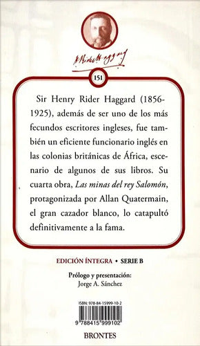 Las Minas Del Rey Salomon / H. Rider Haggard