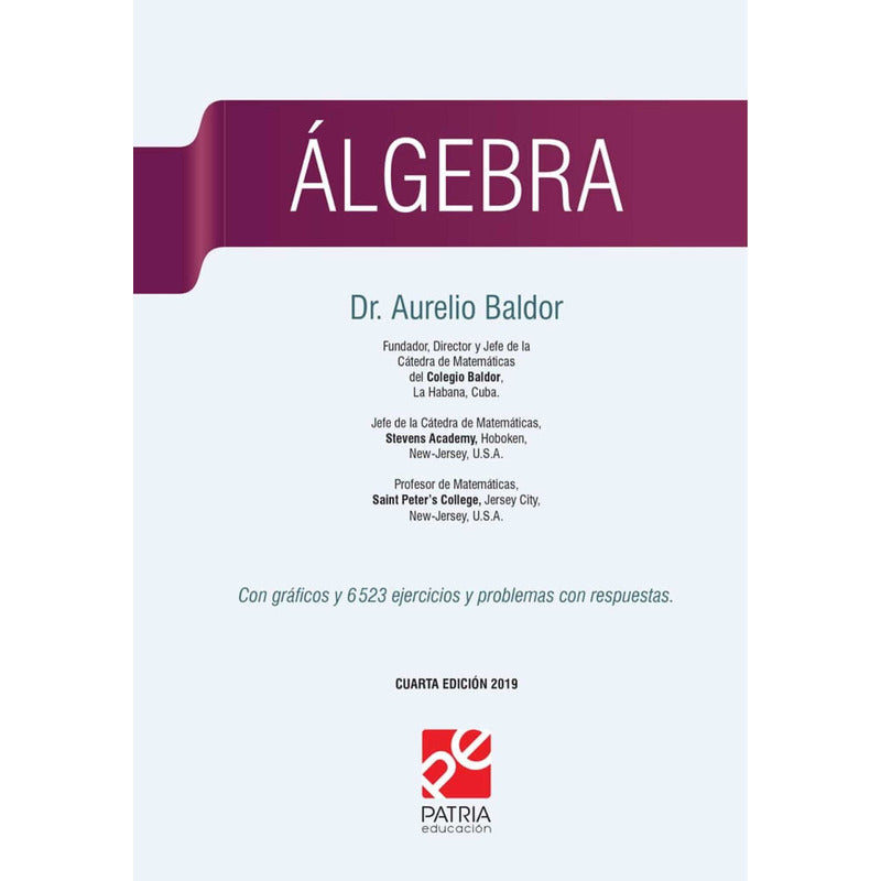Algebra Baldor 4ta Edicion (tapa Dura)