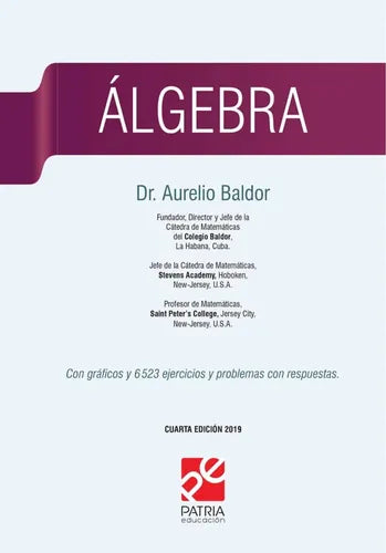 Algebra Baldor 4ta Edicion (tapa Dura)