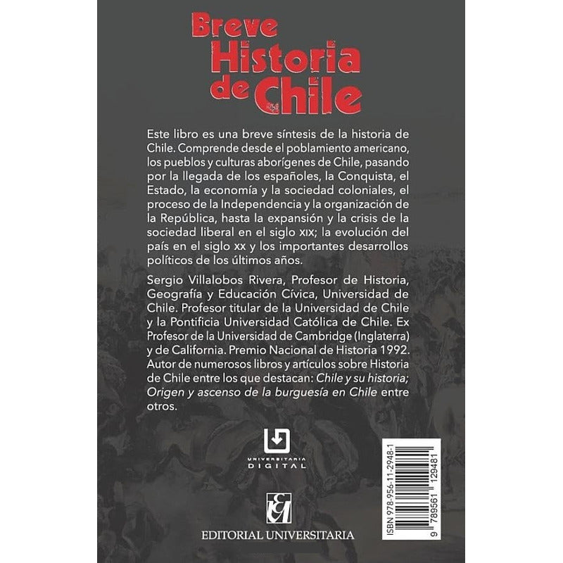 Breve Historia De Chile / Sergio Villalobos