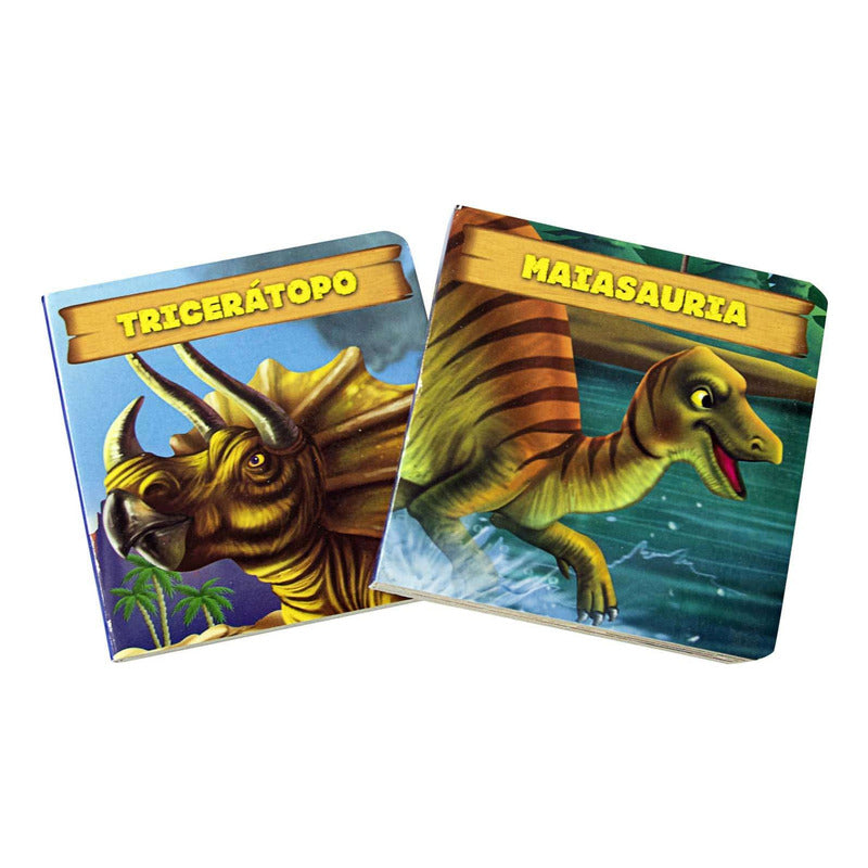 Dinos 6 Libritos Acartonados Cofre Imantado / Lexus