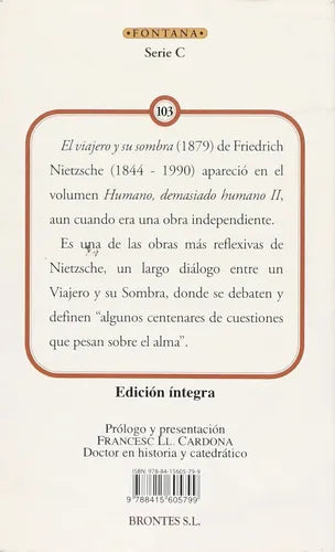 El Viajero Y Su Sombra / Friedich Nietzsche