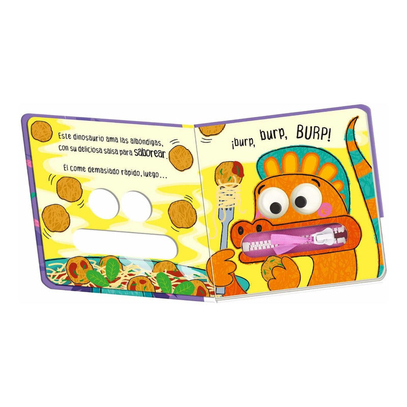Snackasaurus Libro Con Cremallera Y Ojos Movibles / Lexus