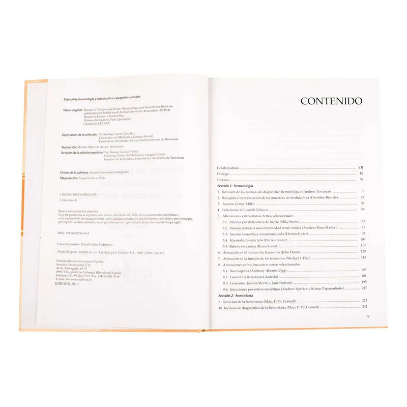 Manual De Hematología Y Transfusión En Pequeños Animales