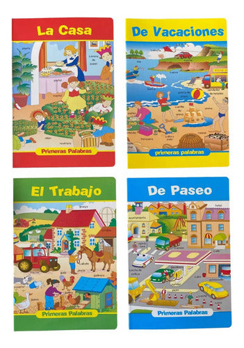 Pack Infantil Primeras Palabras 4 Libros Tapa Dura