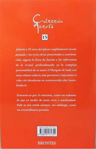 Seleccion Marques De Sade / Juliette Justine Ernestina