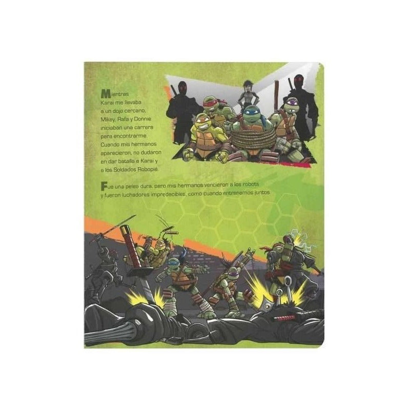 Turtles Ninja Soy Leonardo Libro + Figura Base / Lexus