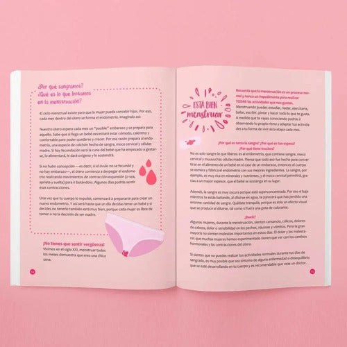 Bienvenida Mi Luna (menstruación) + Guía Padres / Teraideas