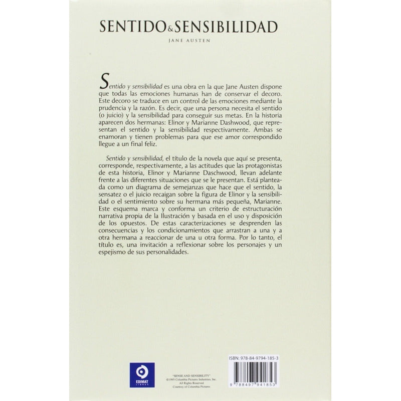 Sentido Y Sensibilidad (tapa Dura) / Jane Austen