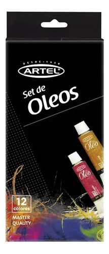 Set 12 Pintura Al Oleo Master Quality 12ml / Artel