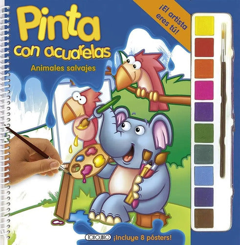 Animales Salvajes (pinta Con Acuarelas) / Todolibro