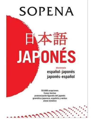 Diccionario Japonés - Español (tapa Dura) / Sopena