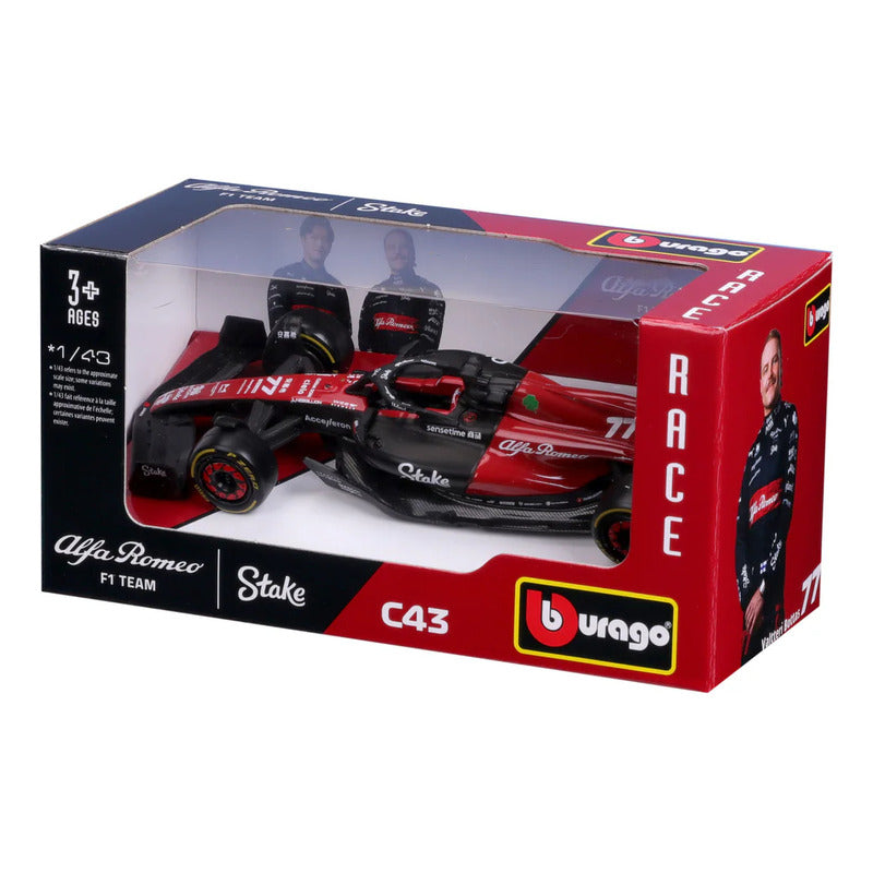 Auto Alfa Romeo C43 2023 Valteri Bottas Escala 1:43 / Burago
