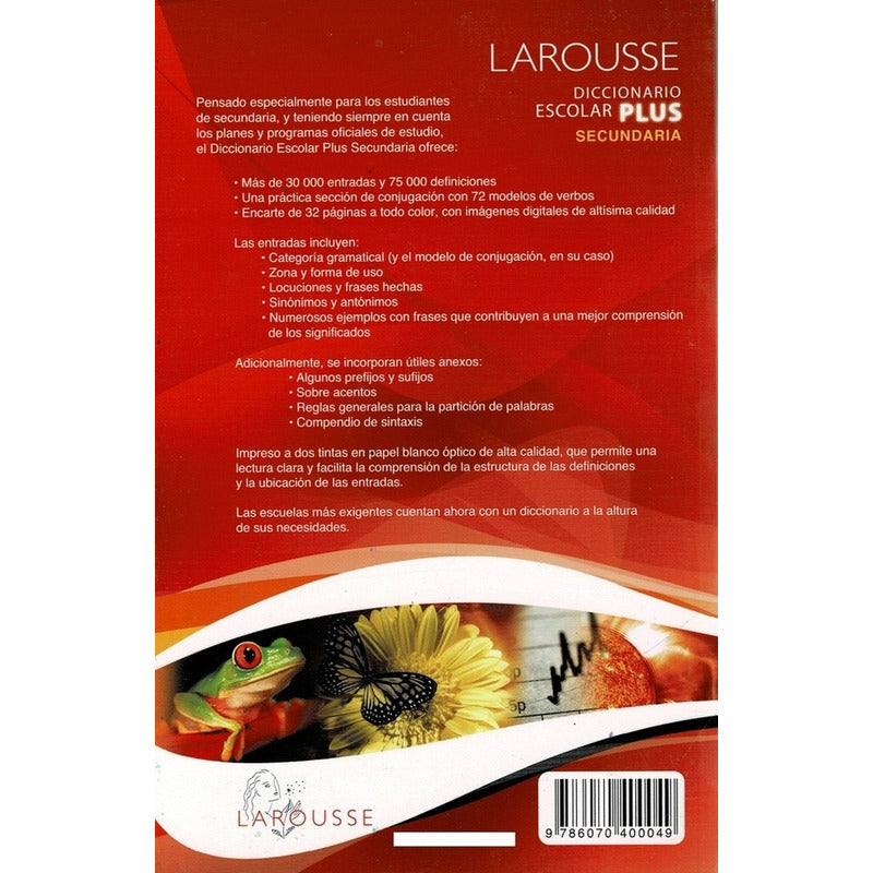 Diccionario Escolar Plus Secundaria / Larousse