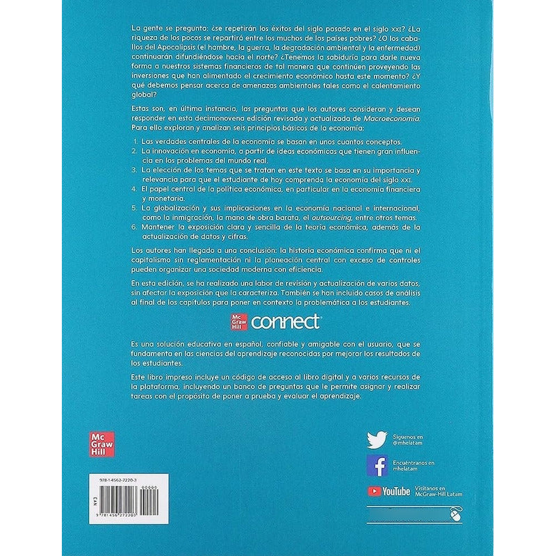 Macroeconomia Con Aplicaciones 19 Ed Con Connect / Samuelson