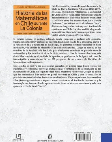 Historia De Las Matematicas En Chile Durante La Colonia