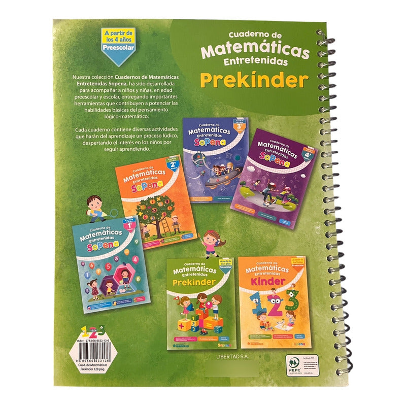 Matematicas Entretenidas Prekinder Desde 4 Años / Sopena