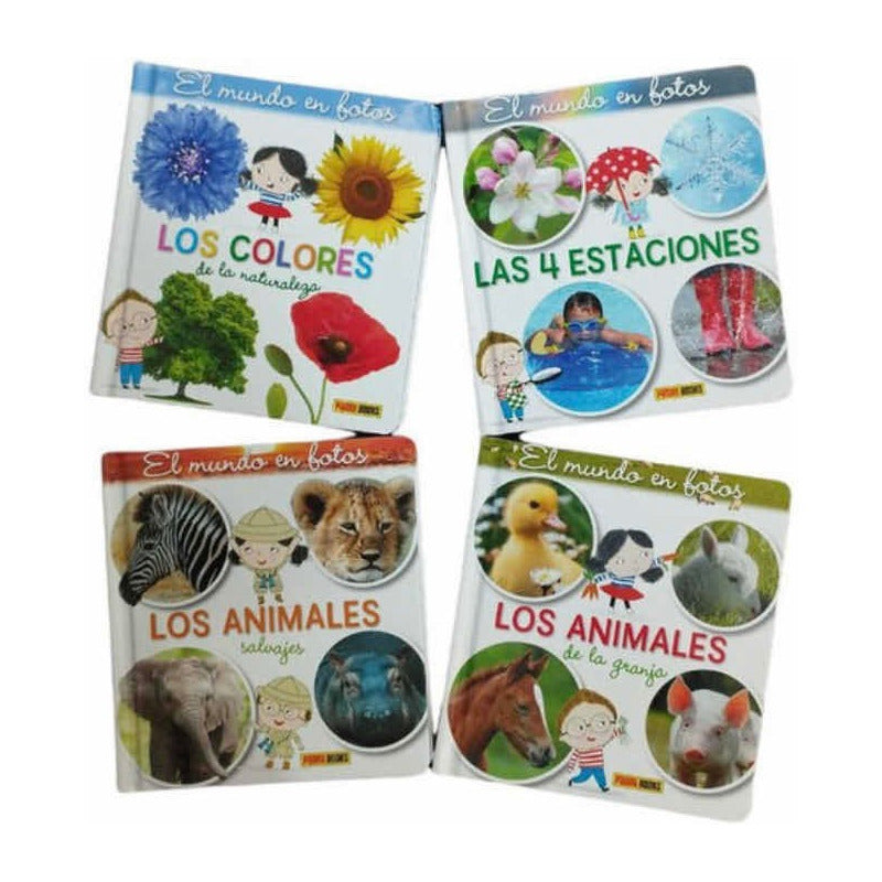 Pack El Mundo En Fotos Para Niños (t.dura) 4 Tomos / Panini