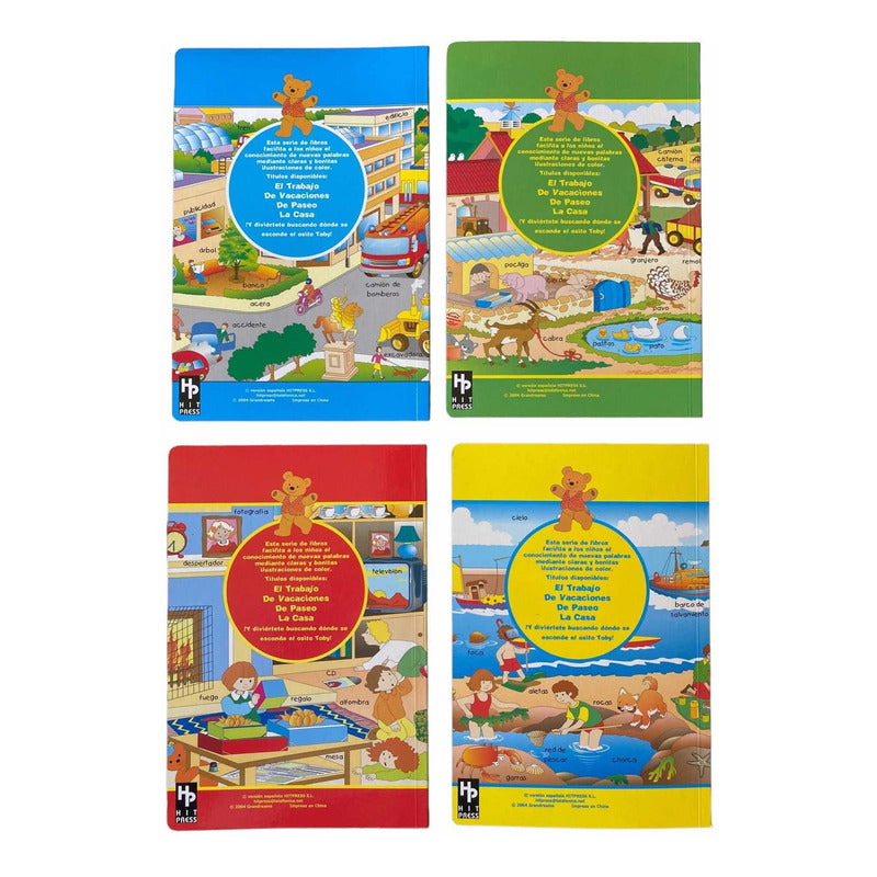 Pack Infantil Primeras Palabras 4 Libros Tapa Dura