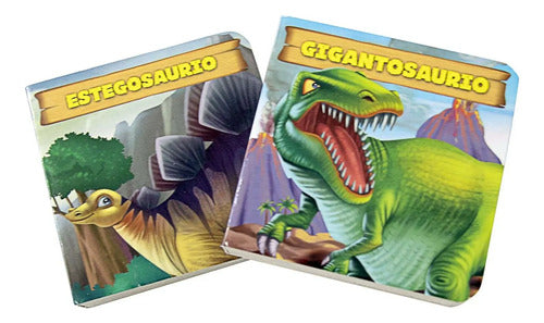 Dinos 6 Libritos Acartonados Cofre Imantado / Lexus