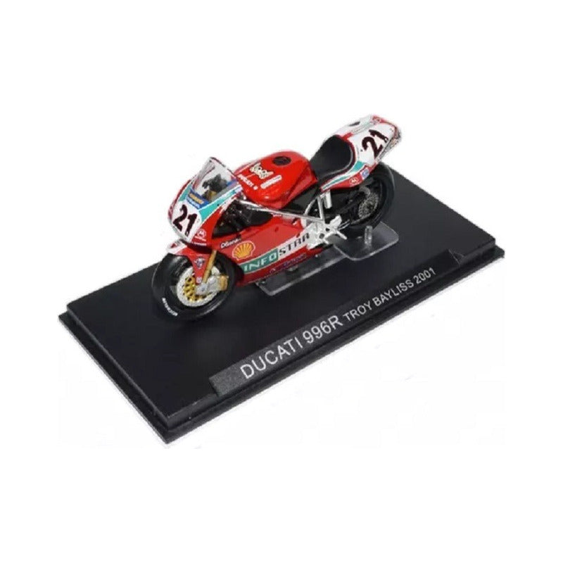 Moto Colección Escala Gp Ducati 996r Troy Bayliss 2001 1/24