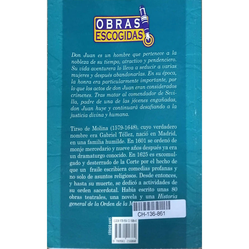 El Burlador De Sevilla Y Convidado De Piedra / Tirso Molina