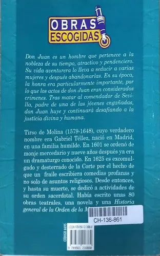 El Burlador De Sevilla Y Convidado De Piedra / Tirso Molina