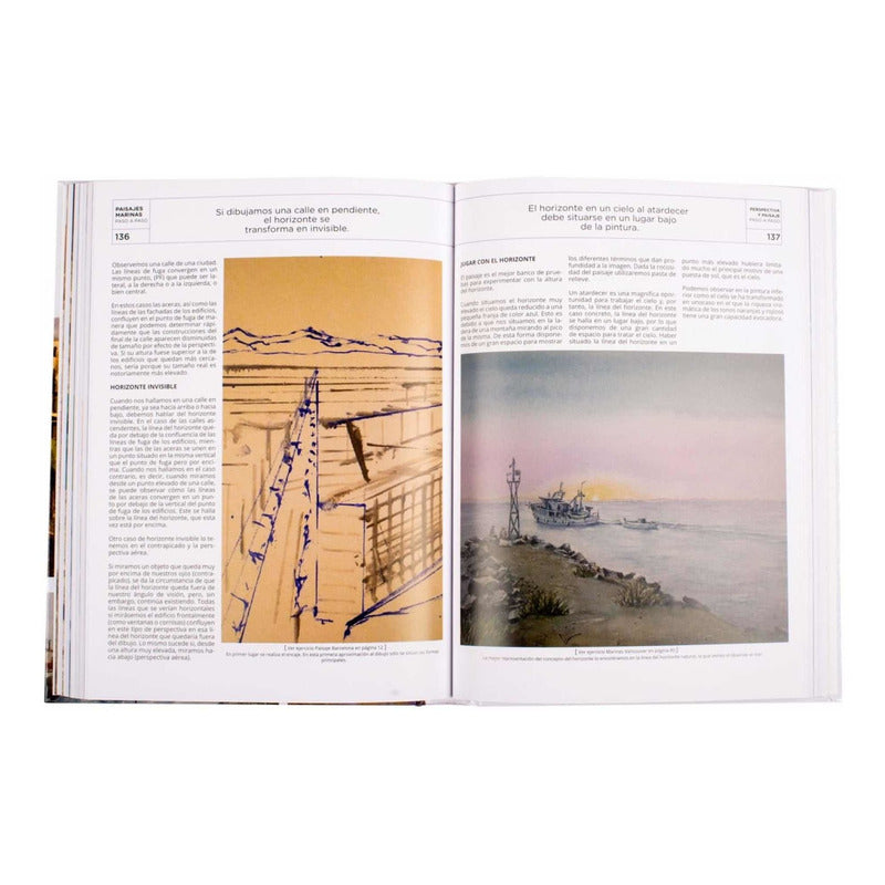 Paisajes Marinas Acuarela Óleo, Pastel Bocetos / Lexus