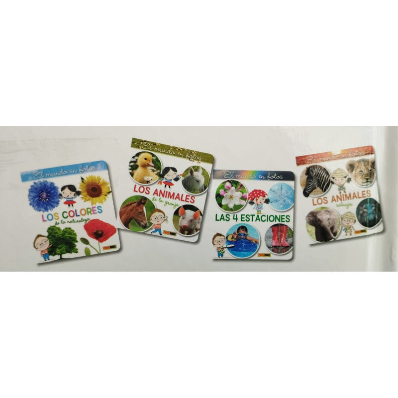 Pack El Mundo En Fotos Para Niños (t.dura) 4 Tomos / Panini