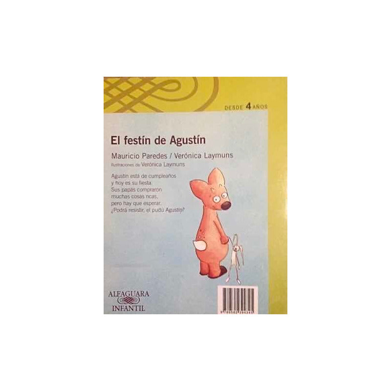 El Festín De Agustín (tapa Dura) / Mauricio Paredes