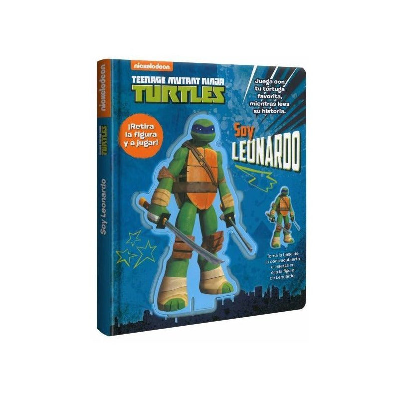 Turtles Ninja Soy Leonardo Libro + Figura Base / Lexus