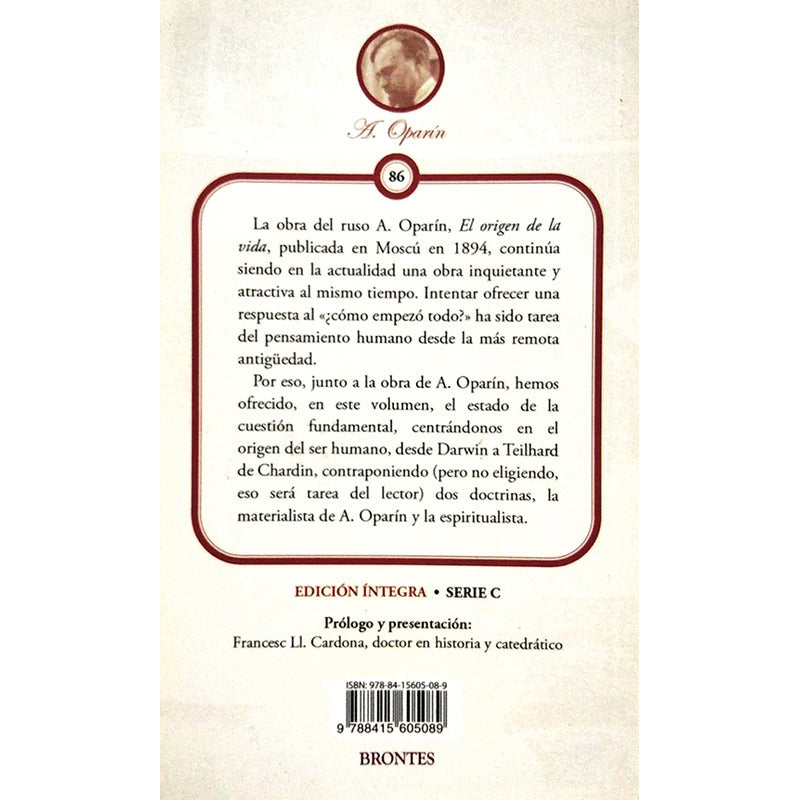 El Origen De La Vida / Aleksandr Oparin