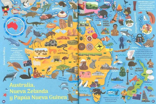 Atlas Del Mundo Con Banderas (tapa Dura) / Lexus