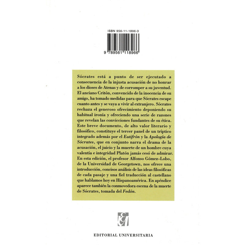 Criton / Alfonso Gomez-lobo