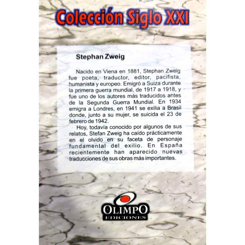 Carta De Una Desconocida / Stefan Zweig